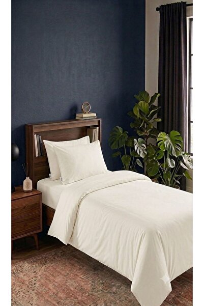 TREVO Plain Color Ranforce Cotton Single Bedding Set