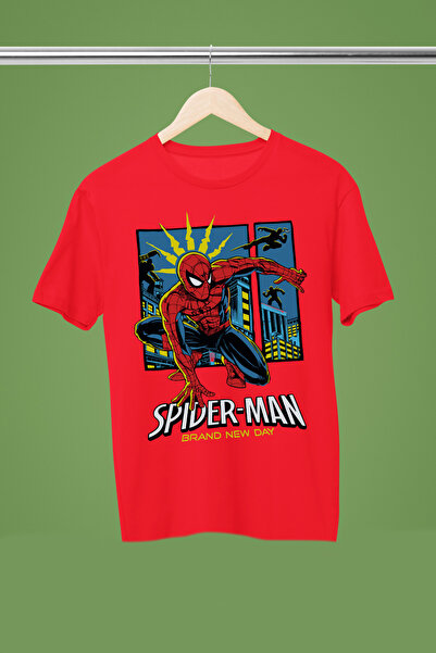 MAGORS Spider Man Printed Crewneck Short Sleeve Children's T-Shirt