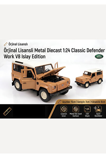 Boratila Toys سيارة ديفندر وورك V8 إصدار آيزلاي من المعدن المصبوب بتصميم أصلي...
