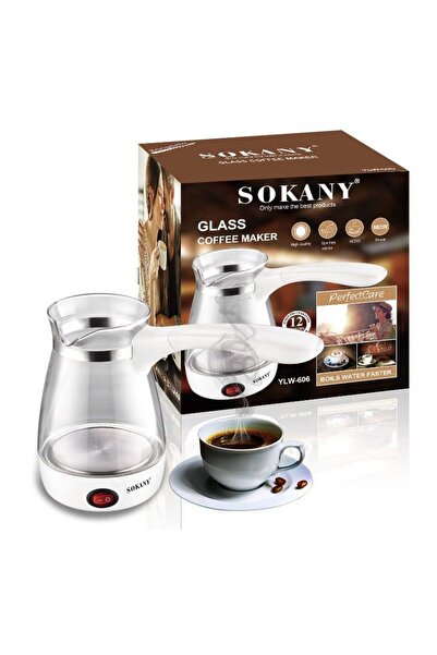 SOKANY Ηλεκτρικός βραστήρας 600W με χωρητικότητα 400ml λευκός YLW-606