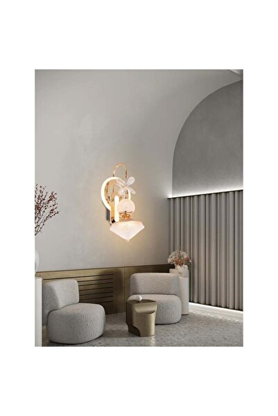 best power Led Wall Lamp Gold Color Three Lighting Modes for Hallway and Corr...