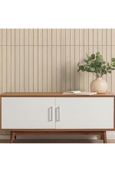 CATIANO Autocolant de Perete Model Riflaj cu Aspect de Lemn 60x30cm - 6buc