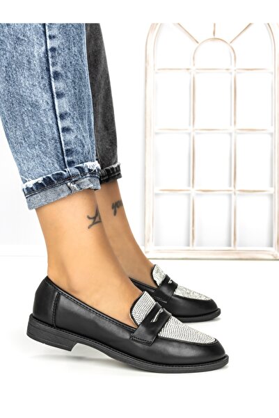 Abloom Pantofi casual dama negri din piele ecologica Calena