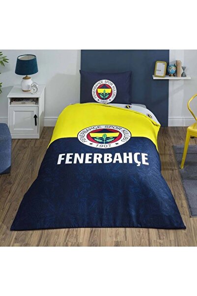 Taç Fan Licensed Ranforce Single Fitted Sheet Duvet Cover Set-Fenerbahçe Efsa...