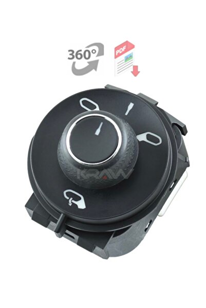 MCAR CİTROEN C3 10F C4 CACTUS DS3 DS7 AYNA AYAR DÜĞMESİ