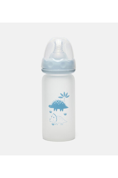 BABIES & More Printed Blue Feeding Bottle
