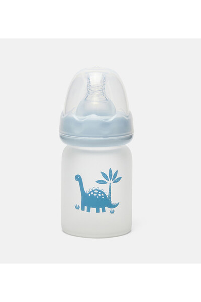 BABIES & More Printed Blue Feeding Bottle