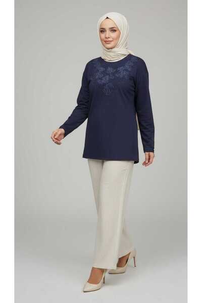 ECE GİYİM Women's Middle-Aged and Older Women's Seasonal Plus Size Nergi̇s Bl...