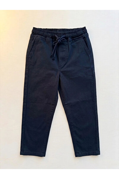 kidstalya Elastic Waist Gabardine Children's Trousers - Navy Blue