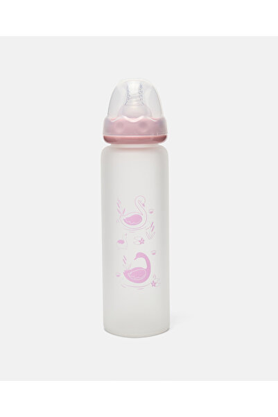 BABIES & More Printed Pink Feeding Bottle