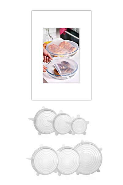 Kittiwake Home Life 2 Sizes Round Lids + 6-Piece Pot Mug Cup Cover Set - 8 Pi...