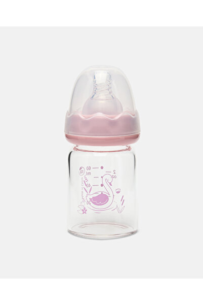 BABIES & More Printed Pink Feeding Bottle
