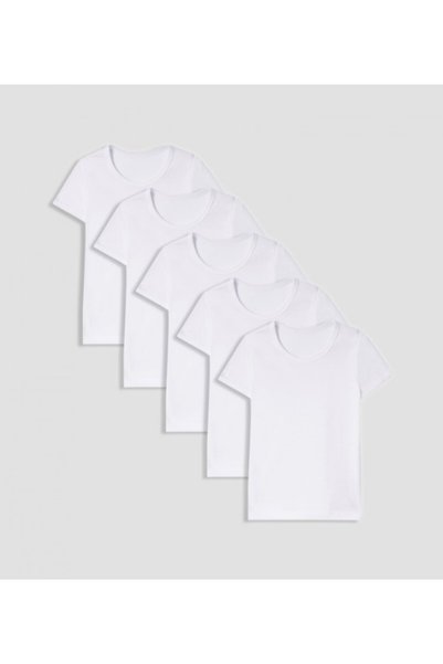 BABIES & More Plain Pack Of 5 Vest