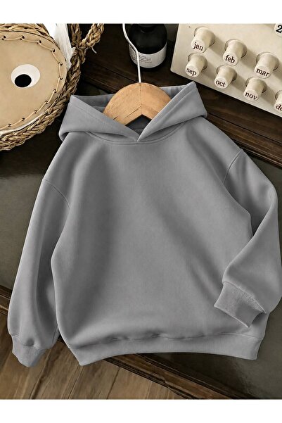 BENROMA 3 Yarn Combed Cotton Unisex Children's Hooded Sweat Ww1