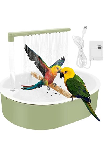 DEUSON ECOM DEUSON Bird Shower – Duș pentru Păsări, Alimentare USB, pentru Pe...