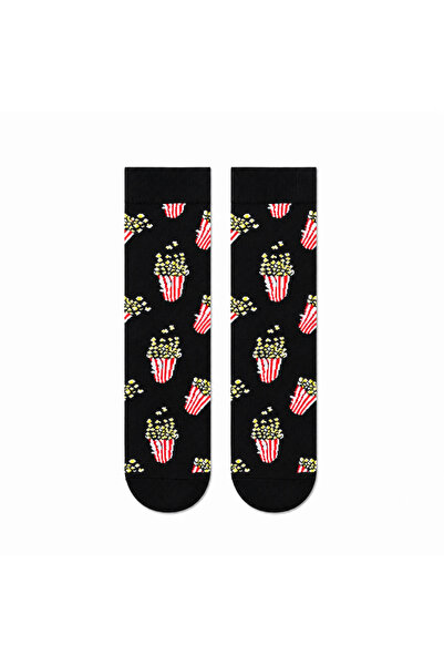CARNAVAL SOCKS Fast Food Desenli 5'li Kutulu Çorap Seti – Pizza, Patates ve Mısır