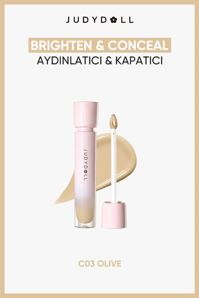 JUDYDOLL Brightening Concealer Liquid Aydınlatıcı Likit Kapatıcı C03 Olive