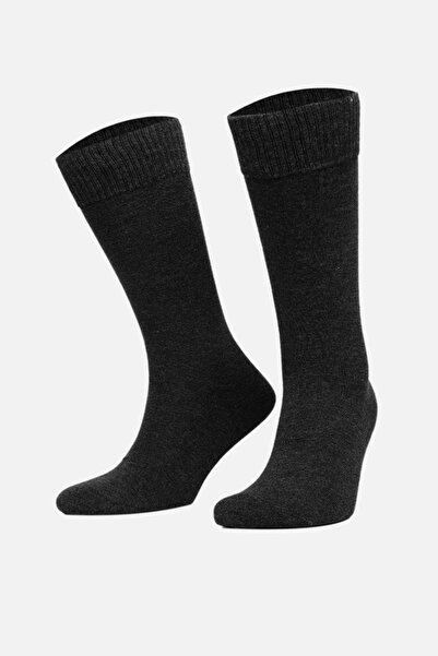 Mısırlı Men's Bamboo Single Long Socks Anthracite