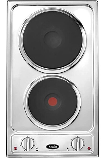terim Italian Built-in Steel Electric Hob, 2 Burners, 28.8 cm
