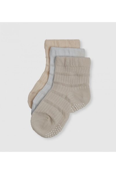 BABIES & More Textured Pack Of 3 Socks