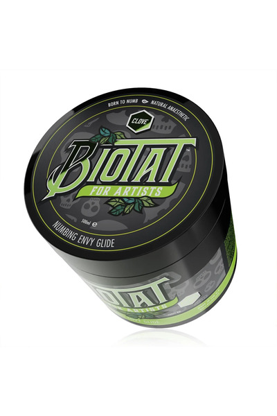 Biotat Cremă pentru tatuaje Envy, 500ml, anestezic pentru alunecare, alunecar...