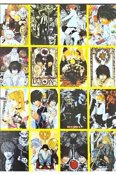 Corvus kolye&bileklik Anime Death Note Duvar Posterleri A5 Boyutunda 16'lı