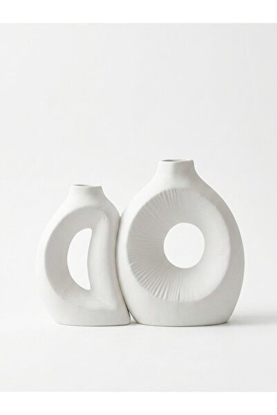 Mony moon Modern Ceramic Flower Vase with Sun and Moon Design, Separated and ...