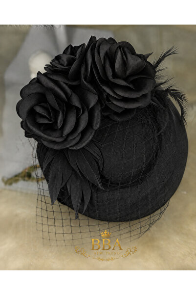 bba new trend fascinator şapka, kadın şapka, nikah şapkası, vualetli şapka, t...