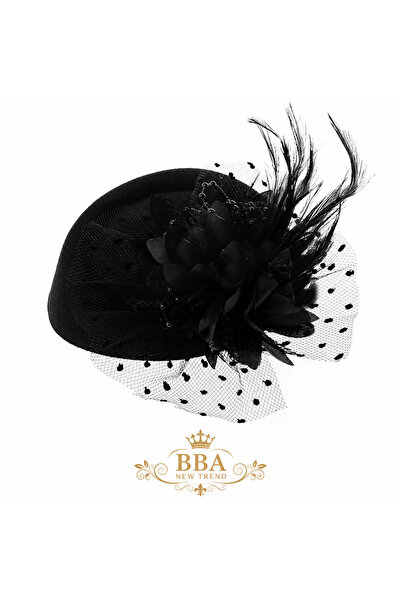 bba new trend fascinator şapka, kadın şapka, nikah şapkası, vualetli şapka, t...