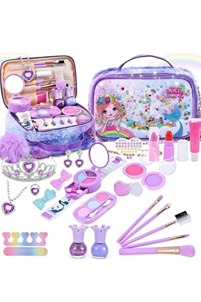 Qadro Kids Luxurious Makeup Kit for Girls, Unicorn Makeup Set, Real Washable ...