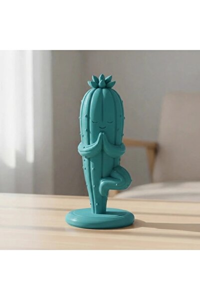 OEM Decorative Cactus Yoga Figurine, Relaxing Accent for Space