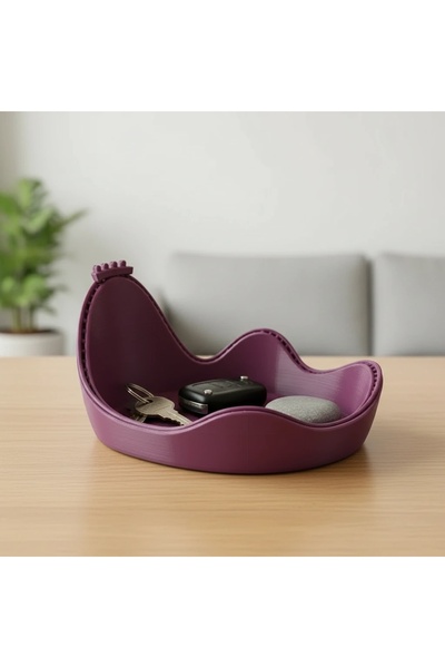 OEM Decorative Bowl for Organizing Small Objects Wavy Design 150mm - Purple r...