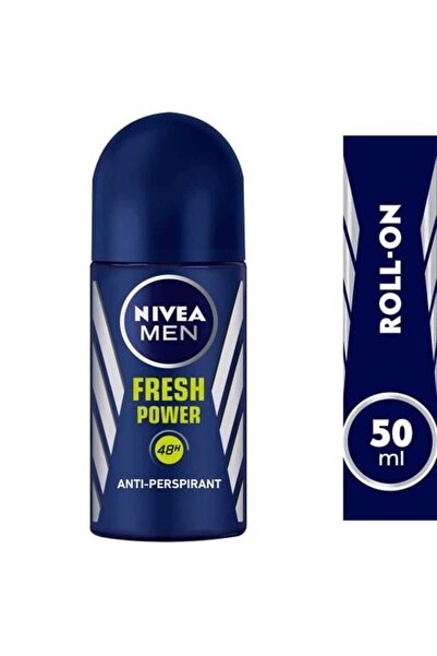 NIVEA Roll-On Deodorant for Men Fresh Power with Musk Scent - 50 ml