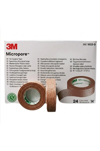 3M لصقة رول ميكروبور بني3M 1.25cm - حبة