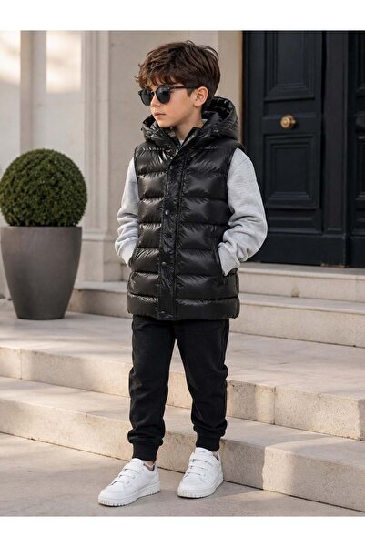 gültekin bebe Garland Nova Kumaş Şişme Yelek 11-16 Yaş -AY9056648 - SİYAH
