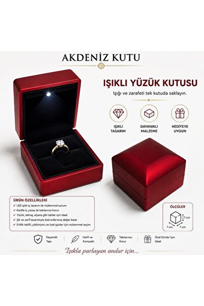 Işıklı yüzük kutusu