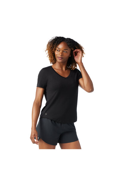 Smartwool Tricou merino - Active Ultralite cu decolteu în V și mânecă scurtă ...
