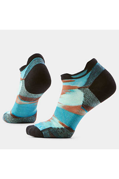 Smartwool Șosete Merino pentru alergare cu imprimeu periat - albastru Nightfa...
