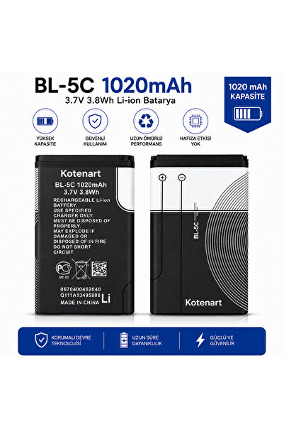 Kotenart Nokia 6230 6230i 1280 1110i 1112 1208 1600 1100 1200 1208 1209 BL-5C...