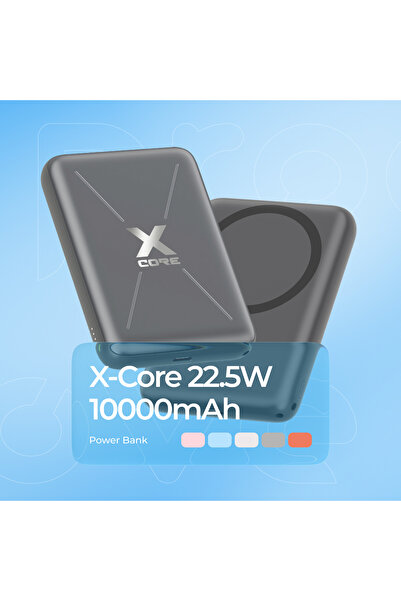 POWER BANK X-CORE 22.5W 10000MAH WITH CABLE TYPE-C TO TYPE-C BLACK