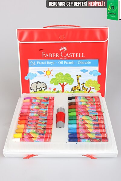 Faber Castell ألوان الباستيل الأصلية من فابر كاستل 24 لونًا مع حقيبة