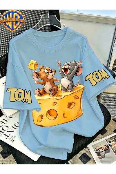 yombaa Tricou cu imprimeu Classic Character Color Line Wind Love Mouse, trico...