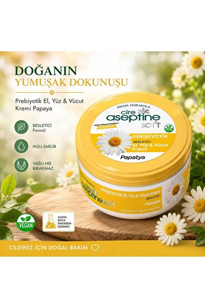 Vücut Krem 200 ml prebiyotik papatya