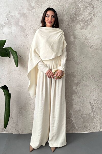 End Black Store Ecru Cape Double Set