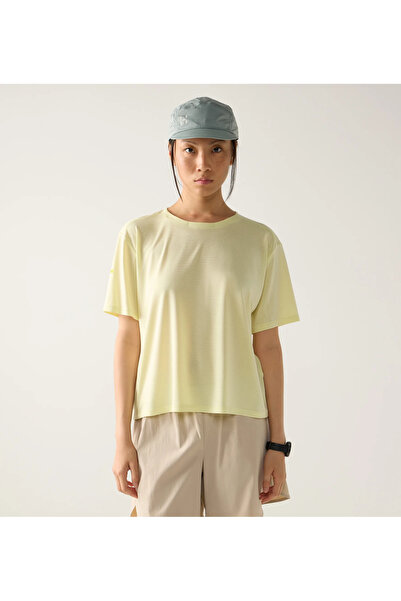 HAGLOFS Haglöfs LIM Delta Crop Tee t-shirt crop top - κίτρινο