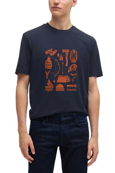 Tarrzzcom Camper Design T-Shirt - Original T-Shirt with a Camping Theme