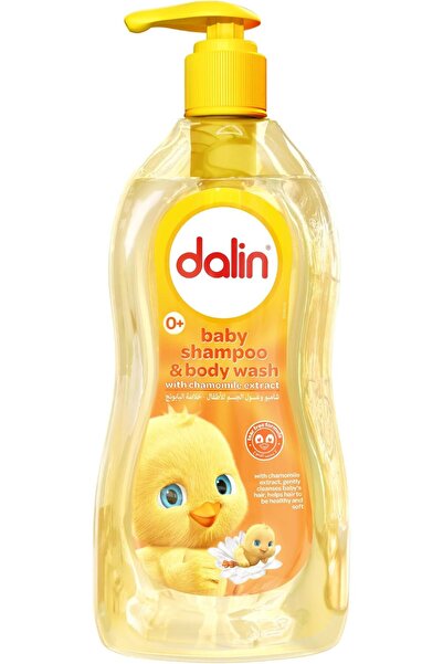 Dalin شامبو وغسول جسم للأطفال بخلاصة البابونج - 700 مل - تركيبة لطيفة 2 في 1 ...