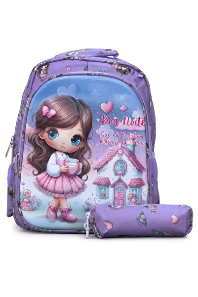 ZAAPPY 14 Inch Pretty Heart School Bag For 4-7 Years, Printed Backpack Bags, ...