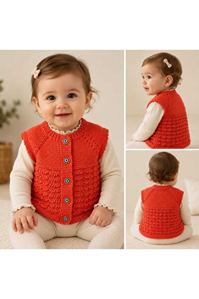 Genel Markalar EL ÖRMESİ SİMLİ MODEL BEBEK YELEĞİ