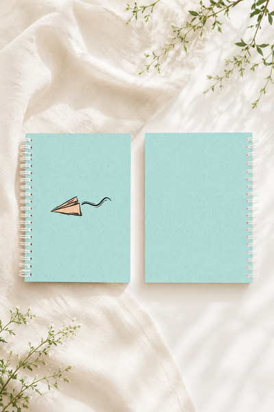 Paytak Moda Uçsk Patterned A5 Spiral Colorful Notebook 45 Sheets 90 Pages 300...
